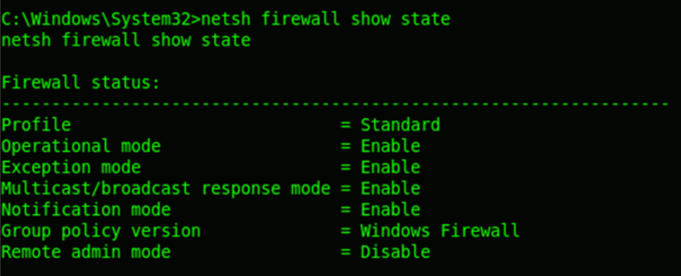 Firewall information